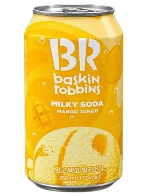 Напиток BASKIN ROBBINS Milky Soda MANGO TANGO 0.35л ЮЖНАЯ, 0,35 л, фото 2