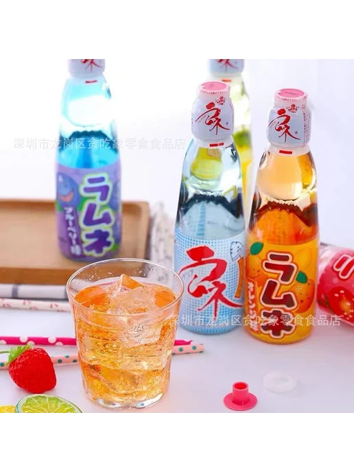Лимонад HATA Ramune фруктовый с жемчужиной в стеклянной, вариант, фото 2