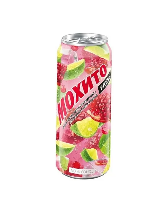 Газированный напиток Очаково Мохито Fresh Гранат, 1 шт 450, 1 шт, фото 2