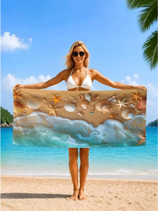 Пляжное полотенце морской бриз, вариант, фото 3