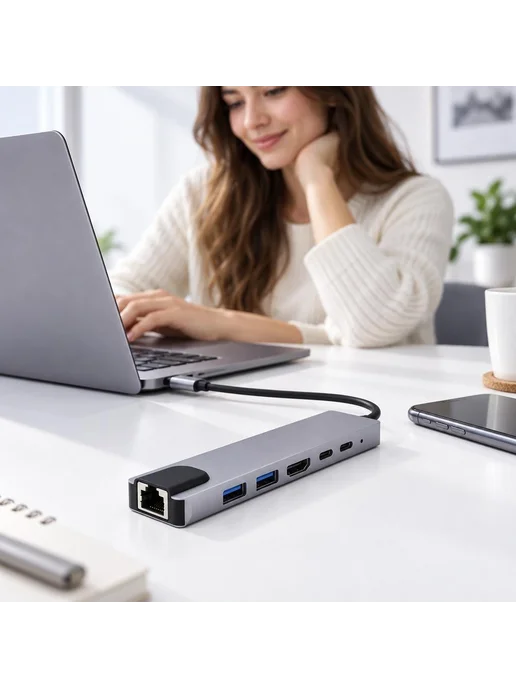 Док-станция 8 в 1 с HDMI 4K и USB 3.0, вариант, фото 3