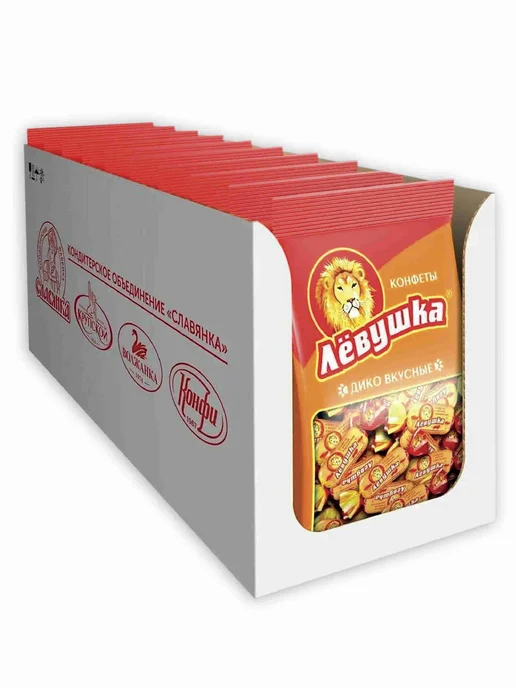 Конфеты глазированные "Левушка", 199 г х 10, 199 г, фото 2