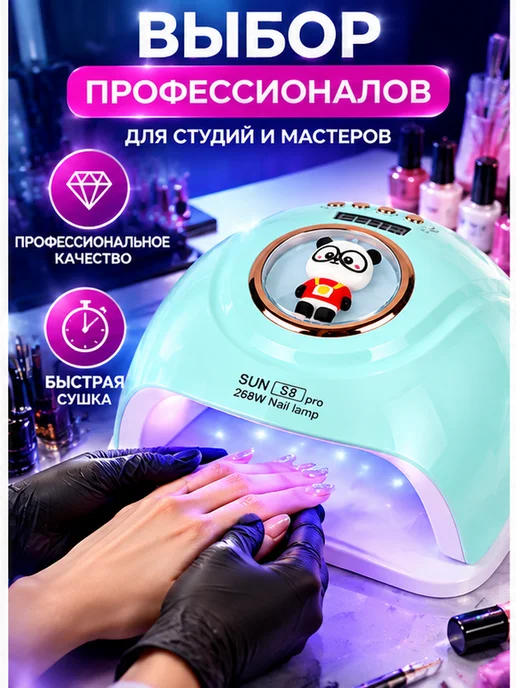 UV LED лампа для ногтей Панда сушка гель-лака, вариант, фото 2