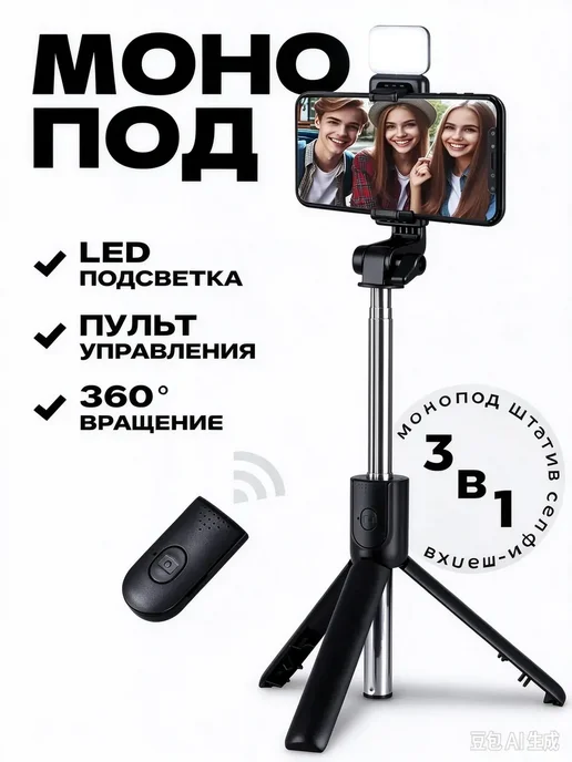 Складной штатив ISA, металлический, в упаковке 150 г
