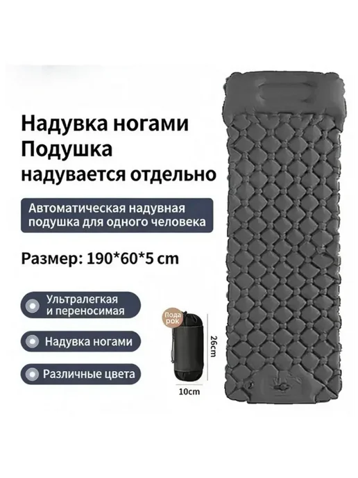 Матрас самонадувающийся Коврик туристический односпальный, вариант, фото 2