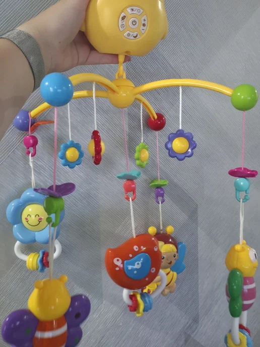 Best for baby! Мобиль в кроватку для новорожденных музыкальный, зеленый, фото 3