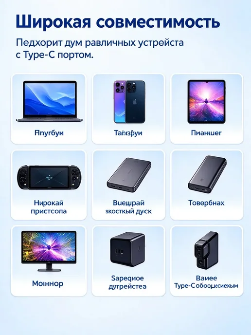 Кабель быстрой зарядки 100Вт, 100 Вт, фото 5