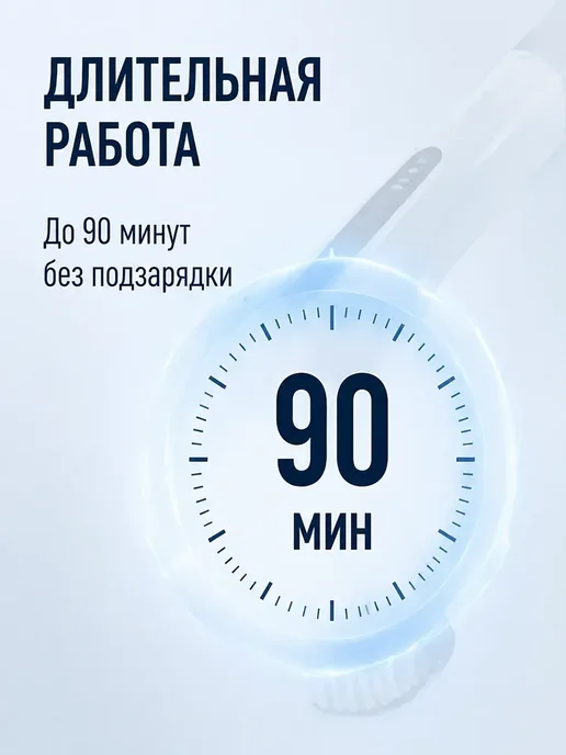 Электрощетка для уборки с 9 насадками 90 минут работы, белый, фото 7