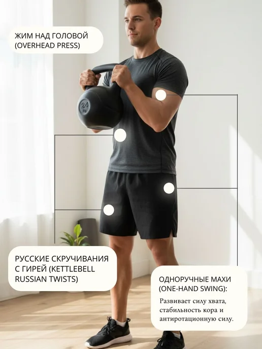 Гиря 10 кг, 24 кг, фото 7