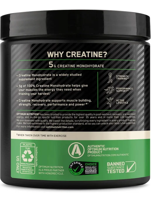 Optimum Nutrition Creatine Micronized Powder 810 г, Черничный лимонад, 360 г, фото 4