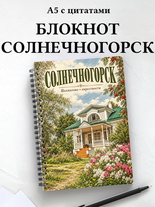 Блокнот Солнечногорск с мотивирующими цитатами