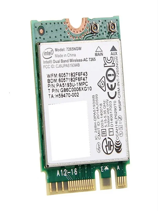 WiFi адаптер 7265NGW 1200 Мбит с, Bluetooth 4.2, M.2, вариант, фото 3