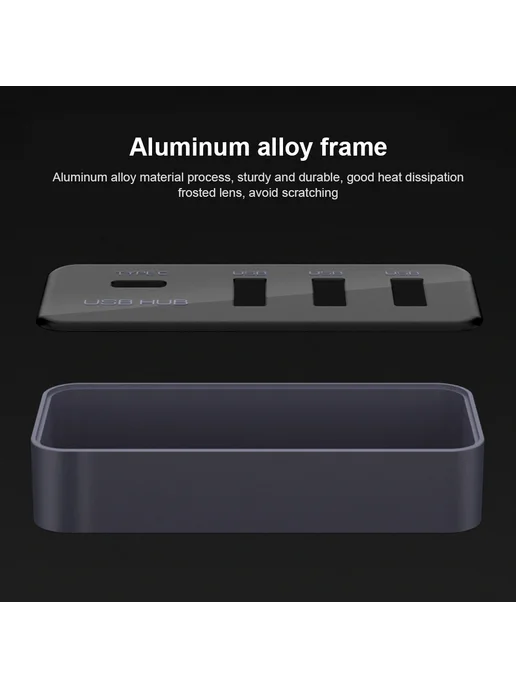 ALLOYSEED Многофункциональный USB-хаб 4-в-1 для бардачка, расширительн, вариант, фото 5