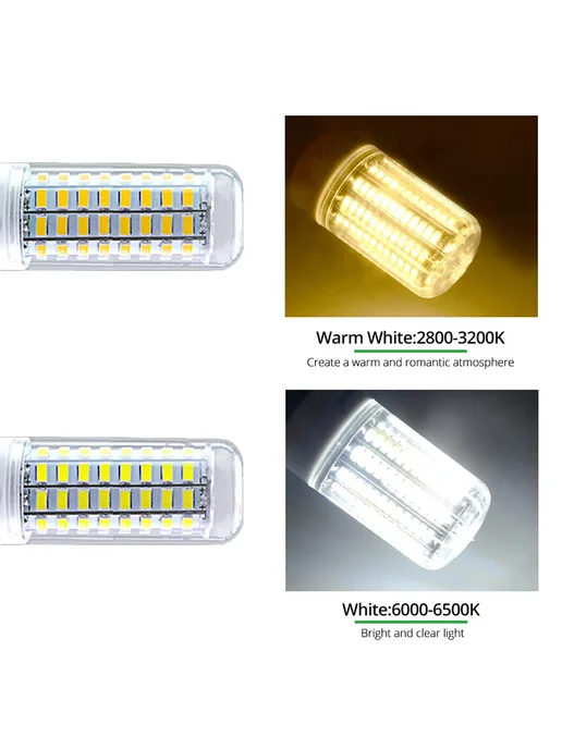 Светодиодная лампа кукуруза E27-72LED-5730 теплый холодный б, вариант, фото 3