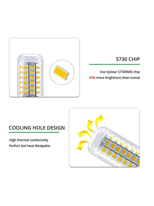 Светодиодная лампа кукуруза E27-72LED-5730 теплый холодный б, вариант, фото 5
