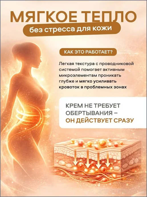 Премиум крем моделирующий для похудения разогревающий а, вариант, фото 3