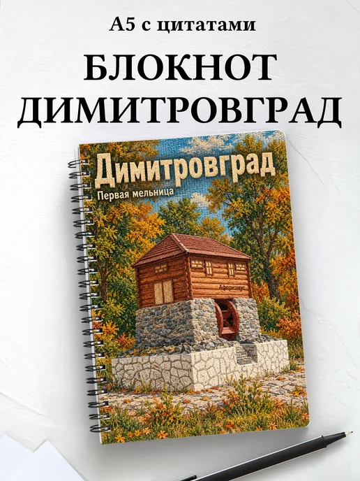 Блокнот Димитровград с мотивирующими цитатами