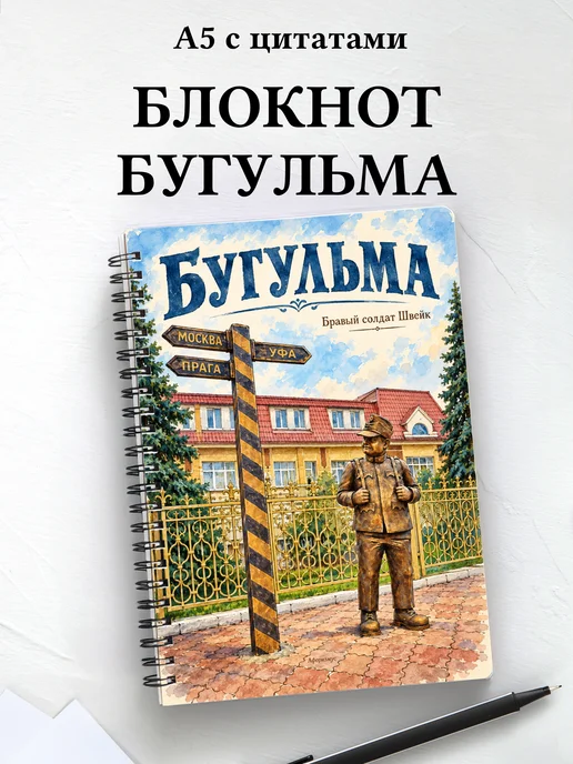 Блокнот Бугульма с мотивирующими цитатами