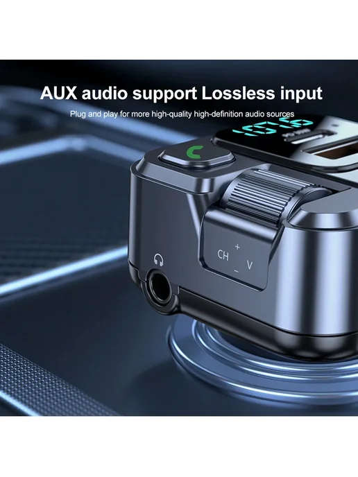 Автомобильное зарядное устройство с двумя USB-портами, подде, черный, фото 6