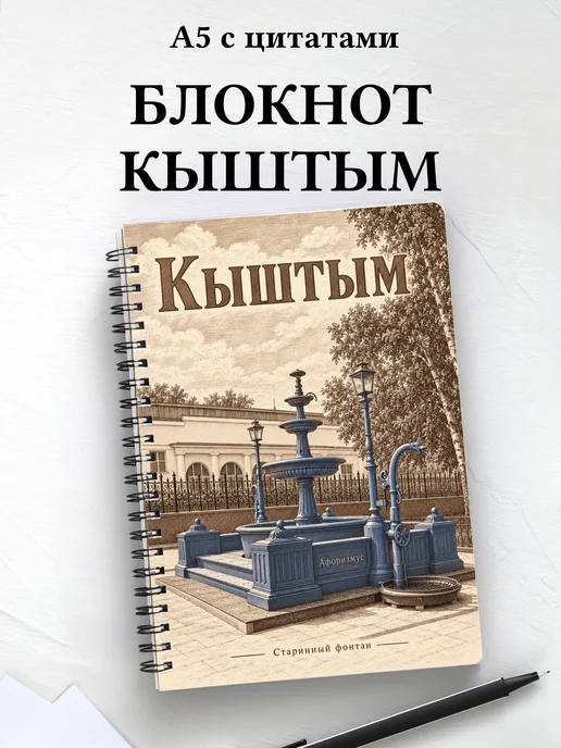 Блокнот Кыштым с мотивирующими цитатами