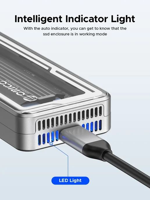 ORICO Алюминиевый Корпус С Охлаждающим Вентилятором, USB 4, вариант, фото 6