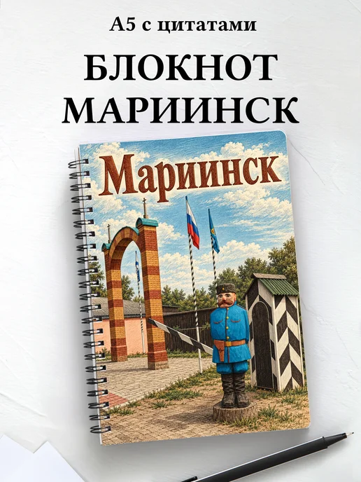Блокнот Мариинск с мотивирующими цитатами