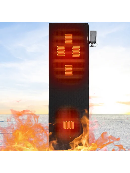 USB грелка для походов, 3 режима, быстро нагрев, чёрная, черный