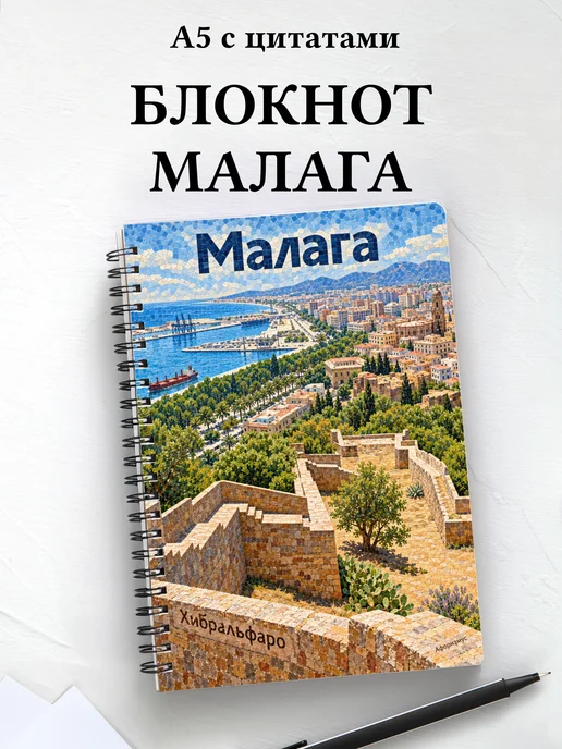Блокнот Малага с мотивирующими цитатами