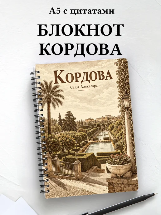 Блокнот Кордова с мотивирующими цитатами