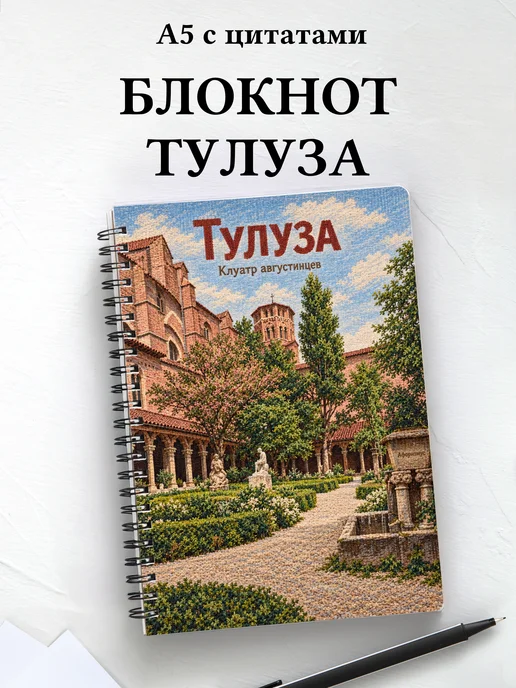 Блокнот Тулуза с мотивирующими цитатами