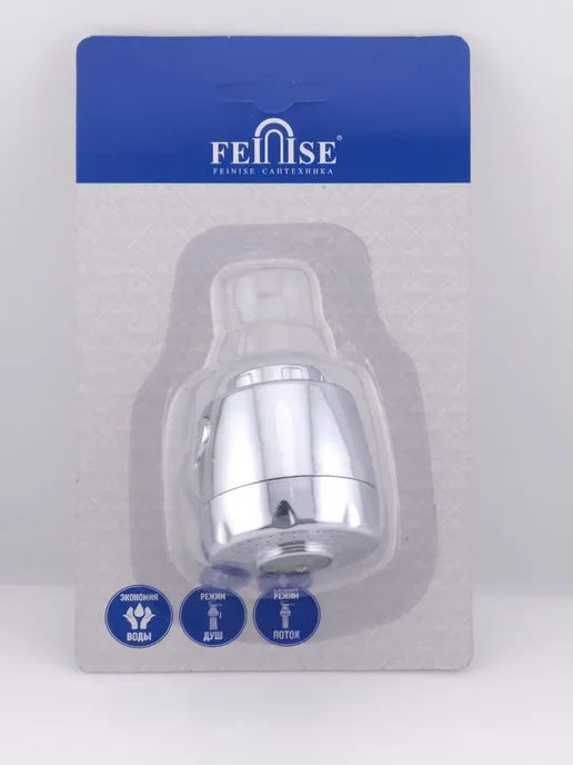 FranklinMART Насадка-аэратор на смеситель серебристая для дачи и подарка, серебристый, фото 4
