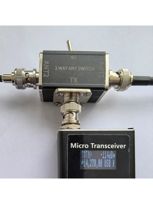 2-порт антенн коммутатор CB HAM, 100W, 0-50МГц, с заземл, 100 Вт, фото 4