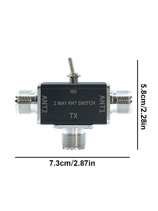 2-порт антенн коммутатор CB HAM, 100W, 0-50МГц, с заземл, 100 Вт, фото 5