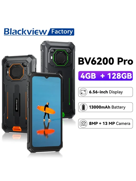 Смартфон Blackview Bv6200 Pro 6/128 ГБ, черный, фото 2