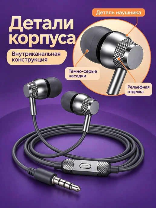 Игровая гарнитура KSC-1315 3,5 мм с микрофоном и проводом, серый, фото 5