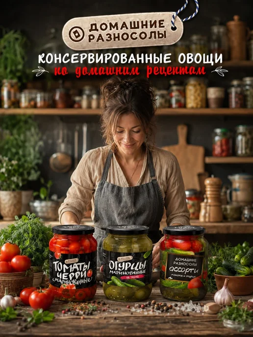 Домашние разносолы корнишоны маринованные, 720 мл, 720 мл, фото 3
