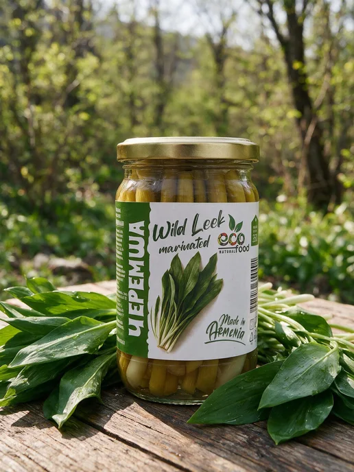 Черемша маринованная 350 г, ECOFOOD Армения, 350 г, фото 2
