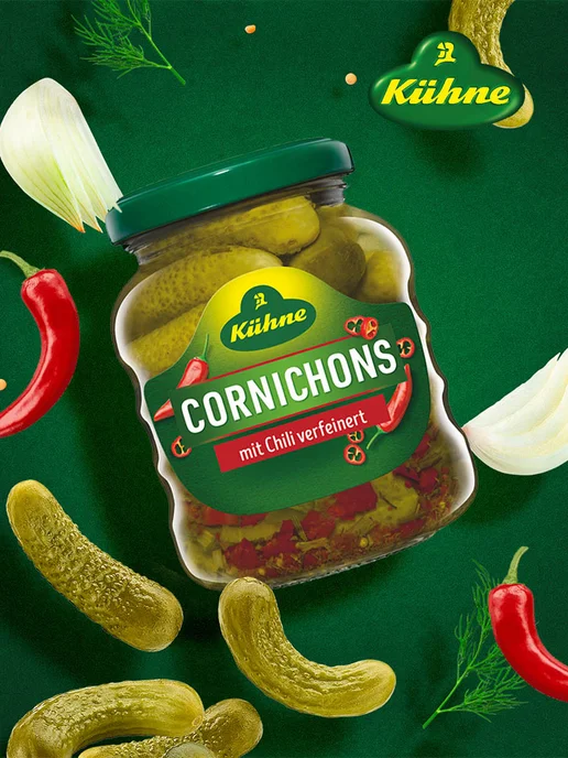 Огурцы Корнишоны острые маринованные Cornichons hot, вариант, фото 2