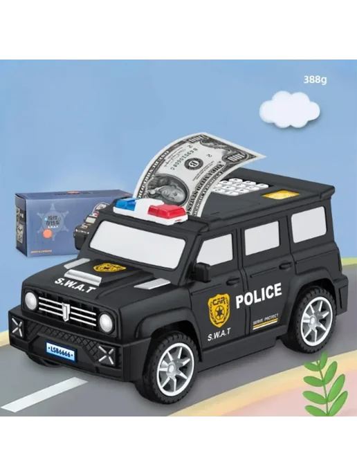 Игрушечный автомобиль Swat White, черный