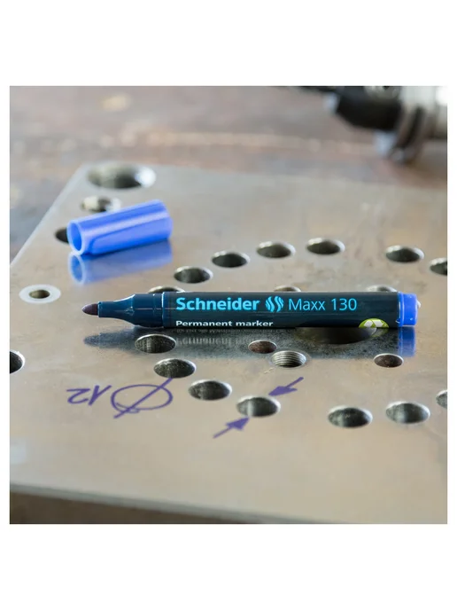 Schneider Маркер перманентный "Maxx 130", черный, 3 мм, 3 шт, черный, фото 7