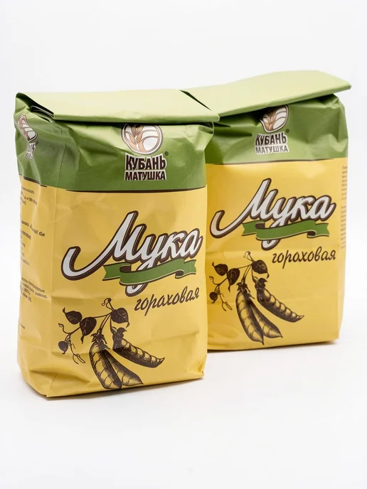 Мука гороховая "Кубань Матушка" 2 шт по 800гр, 2 шт, 800 г