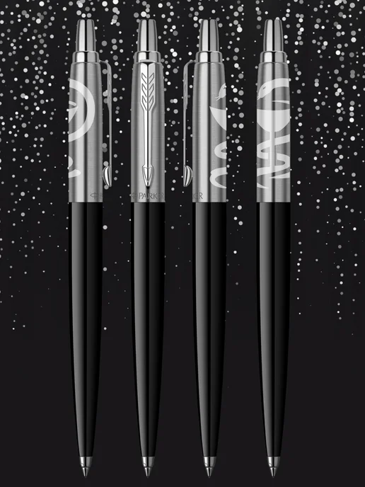 Ручка шариковая премиум Parker Jotter Originals Black CT - М, черный, фото 3