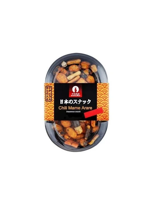 Снек японский с водорослями острый Chili Mame Arare, 90 г, 90 г, фото 3