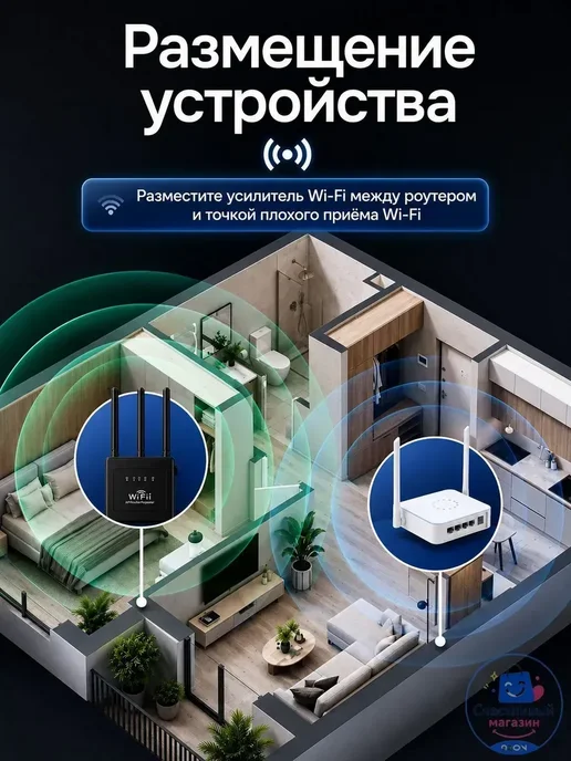 Усилитель сигнала Wi-Fi, вариант, фото 7